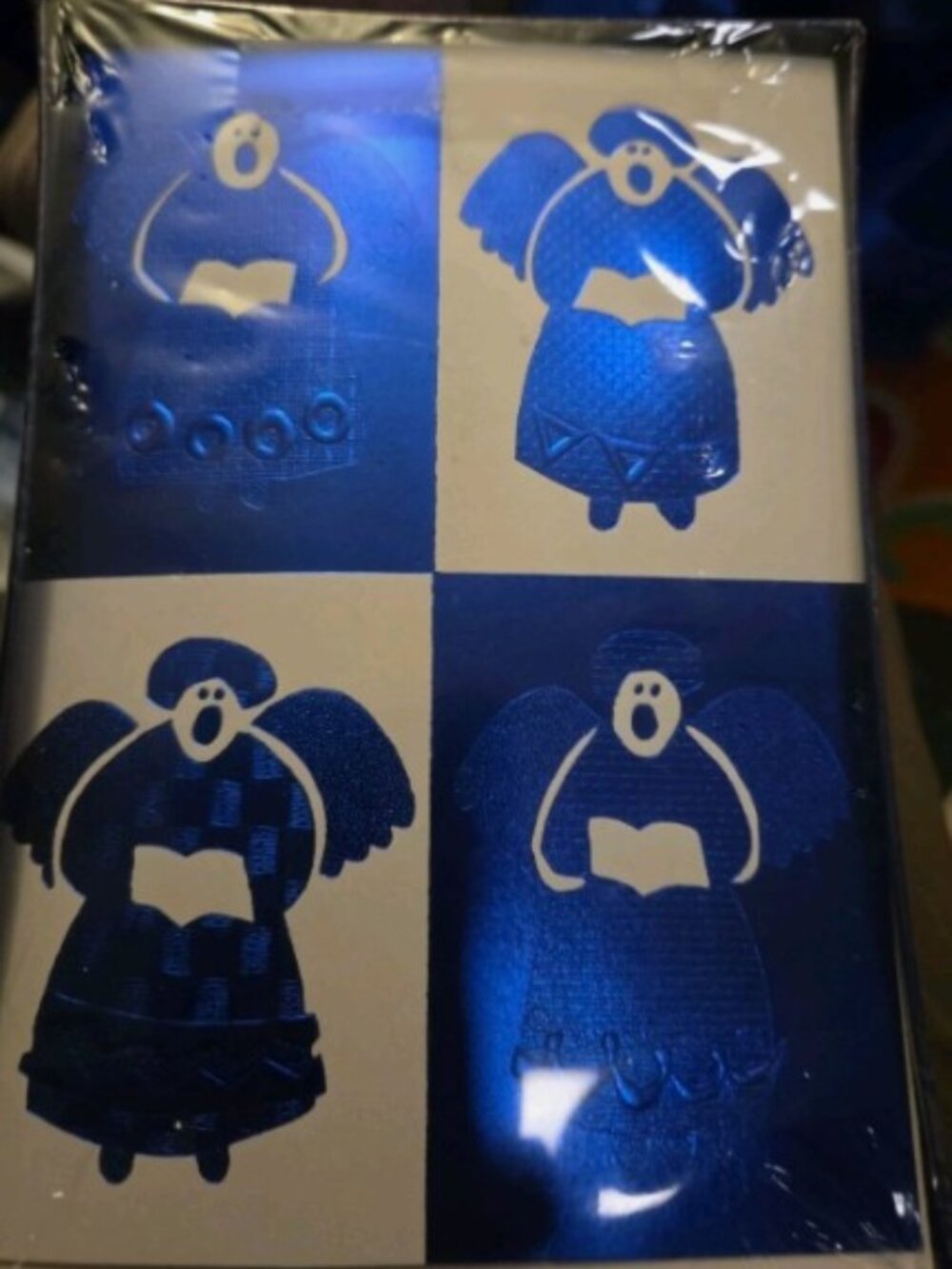 Vtg Paper Magic Group Box Christmas Cards Blue Angels 20c/21e